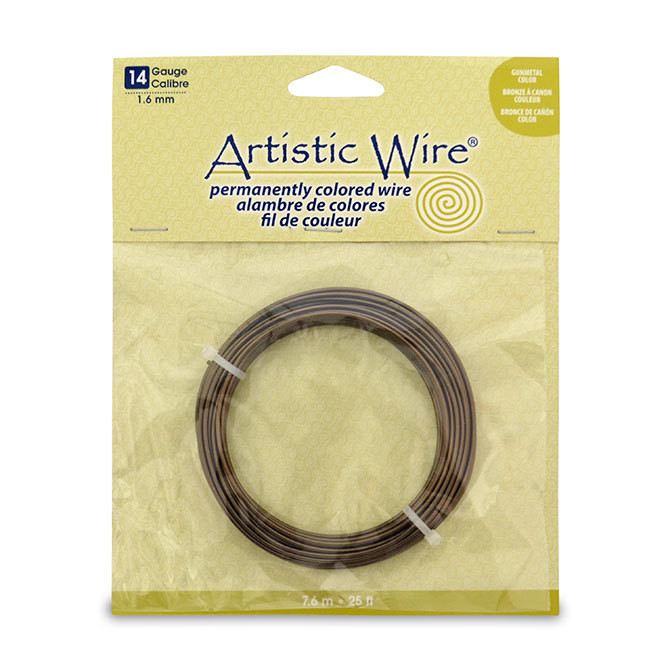 Artistic Wire, 14 Gauge (1.6 mm), Bare Copper, 10 ft (3.1 m)