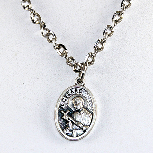 Gold Filled St Gerard Medal Necklace 0801GGF/24G - Rosarycard.net
