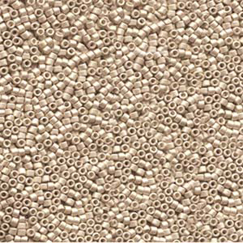 Miyuki 11/0 Delica Bead DB1152 Galvanized SemiFrost Champagne