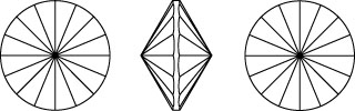 Swarovski 1122 Rivoli Chaton Line Drawing