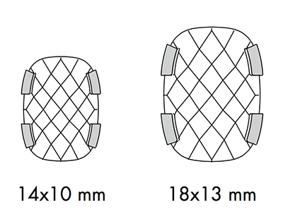 Swarovski 11 504 - Classical Baguette Sizes