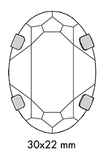 Swarovski 15 904 - Oval Sizes