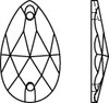 Swarovski Sew-On Crystal - 3230 Tear Drop / Pear - Line Drawing