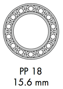 Swarovski 37714 - 15.6mm Circle Sizes