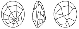 Swarovski 4196 - Nautilus Fancy Stone Line Drawing