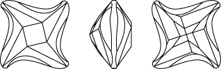 Swarovski 4485 - Twister Fancy Stone Line Drawing