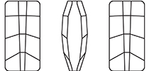 Swarovski 4524 - Pure Baguette Fancy Stone Line Drawing