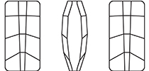 Swarovski 4524 - Pure Baguette Fancy Stone Line Drawing