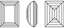 Swarovski 4527 - Step Cut Fancy Stone Line Drawing