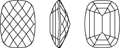 Swarovski 4565 - Classical Baguette Fancy Stone Line Drawing