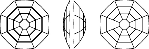 Swarovski 4678 - Solaris Fancy Stone Line Drawing