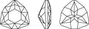 Swarovski 4706 - Trillant Fancy Stone Line Drawing