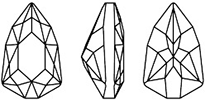 Swarovski 4707 - Slim Trilliant Fancy Stone Line Drawing