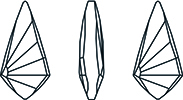 Swarovski 4731 - Kite Fancy Stone Line Drawing