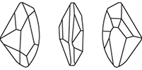 Swarovski 4757 - Galactic Fancy Stone Line Drawing