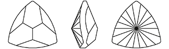 Swarovski 4799 - Kaleidoscope Triangle Fancy Stone Drawing