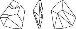 Swarovski 4923 - Kaputt Fancy Stone Line Drawing