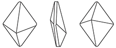 Swarovski 4929 - Tilted Spike Fancy Stone Line Drawing