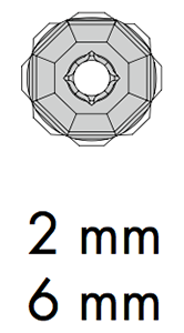 Swarovski 77806 - Square Rondelle Configuration