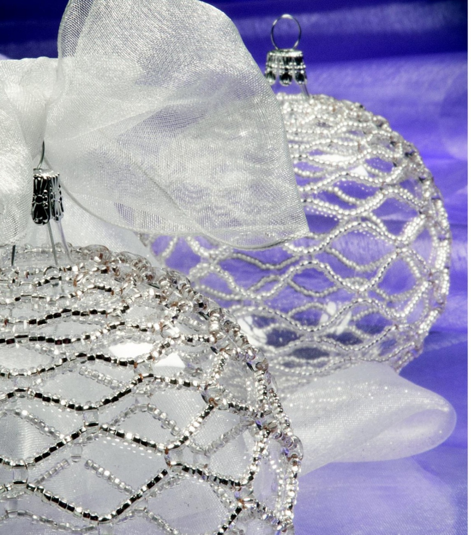Christmas Bauble in a Net