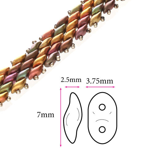 Wave Bead Size Graphic