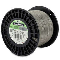 7 Strand Stainless Steel Bead Stringing Wire - .018 in (0.46 mm) -  5000 ft (1525 m) - Bright - JW03T-9