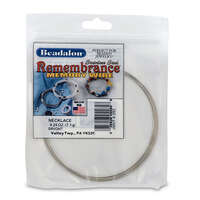 Remembrance Memory Wire - Necklace - 9 coil pack (0.25 oz / 7g) - Bright - JMNT-0.25Z