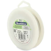 7 Strand  Bead Stringing Wire - .015 in (0.38 mm) - 1000 ft (305 m) - Silver Color - JW02S-8