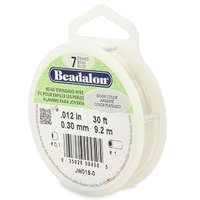 7 Strand  Bead Stringing Wire - .012 in (0.30 mm) - 30 ft (9.2 m) - Silver Color - JW01S-0