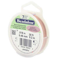 7 Strand  Bead Stringing Wire - .018 in (0.46 mm) - 30 ft (9.2 m) - Silver Rose Color - JW03SR-0 - Discontinued