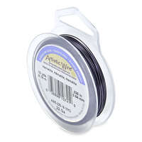 Silver Plated - Hematite - 20 Gauge (.81 mm) - 25 ft (7.6 m) - AWS-20S-19-25FT