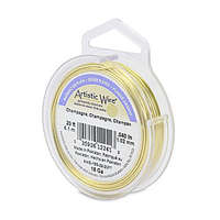 Silver Plated - Champagne - 18 Gauge (1.0 mm) - 20 FT (6.1 m) - AWS-18S-22-20FT