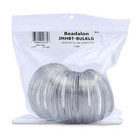 Remembrance Memory Wire - Heavy Duty (036 in / 0.91 mm) Large Bracelet - 240 coil pack (8 oz / 227 g) - Bright - JMHBT-BULKLG
