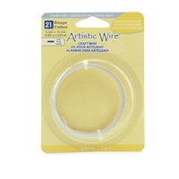 21 Gauge Flat Wire - 5 mm x .75 mm (0.20 in x 0.03 in) - 3 ft (.91 m) - Silver Plated, Tarnish Resistant Silver - AWB-21F5-S10-03