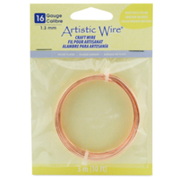16 Gauge (1.3 mm) - 10 ft (3.1 m) - Silver Plated - Rose Gold Color - AWB-16S-21-10FT