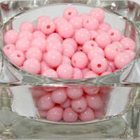 8mm Pink Round Opaque Bead 
