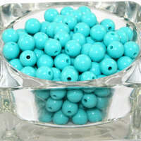 8mm Turquoise Green Round Opaque Bead 