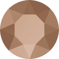 1088 - SS39 (8.16 – 8.41mm) - Crystal Rose Gold F (001 ROGL) - Xirius Chaton Round Stone