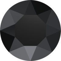 1088 - SS39 (8.16 – 8.41mm) - Jet (280) - Xirius Chaton Round Stone