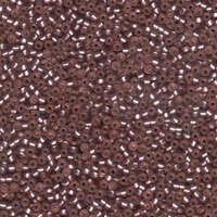 Miyuki 11/0 Rocaille Bead - 11-912F - Matte Silver Lined Smoky Amethyst
