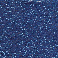 Miyuki 11/0 Rocaille Bead - 11-919F - Matte Silver Lined Sapphire