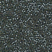 Miyuki 11/0 Rocaille Bead - 11-921F - Matte Silver Lined Grey