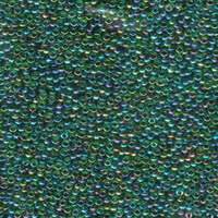 Miyuki 11/0 Rocaille Bead - 11-9344 - Fuchsia Lined Emerald AB