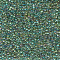 Miyuki 11/0 Rocaille Bead - 11-9361 - Yellow Lined Aqua AB