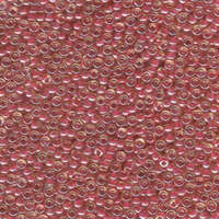 Miyuki 11/0 Rocaille Bead - 11-9373 - Dark Rose Lined Topaz Luster