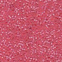 Miyuki 11/0 Rocaille Bead - 11-9556 - Dyed Silver Lined Dark Pink AB