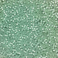 Miyuki 11/0 Rocaille Bead - 11-9646 - Dyed Silver Lined Green AB