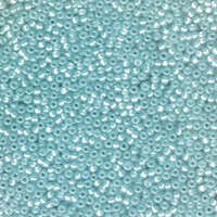 Miyuki 11/0 Rocaille Bead - 11-9647 - Dyed Silver Lined Aqua AB