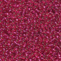Miyuki 11/0 Rocaille Bead - 11-91436 - Silver Lined Raspberry