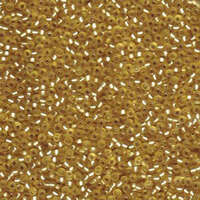 Miyuki 11/0 Rocaille Bead - 11-91902 - Semi Matte Silver Lined Gold